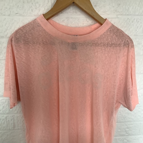 Adidas Oversize T Shirt - Size L 16/18 - Peach - Cotton - P2P 23โ - Picture 8 of 8